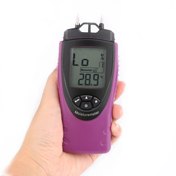 

Professional Two Pins Digital Wood Moisture Meter Wood Humidity Tester Hygrometer Timber Damp Detector Large LCD Display