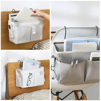 

Multifunction Bedside Storage Hanging Basket College Bag Rack Organizer Shelf The Bedroom On Bedside Hanging Dormitory S3G8