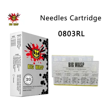 

BIGWASP 0803RL Tattoo Needle Cartridges #08 Standard 03 Round Liner (03RL) for Cartridge Tattoo Machines & Grips 20Pcs
