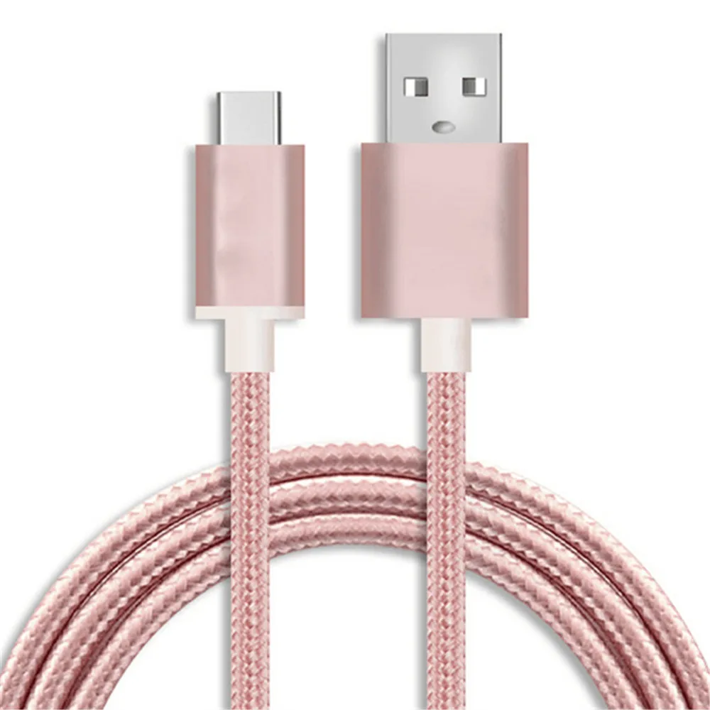 Кабель type C USB C кабель нейлоновый Плетеный Быстрый зарядный кабель синхронизации провод для Samsung Galaxy Note 8 S8 LG V20 G5 G6 Pixel 2 Nexus 5