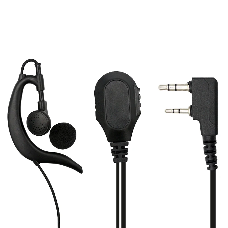 3.5mm Walkie-talkie Earpiece Single Ear Air Duct Headset for Speaker Microphone 