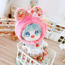 

Strawberry Leaf Doll Clothes Set 20cm Plush Doll Accessories Star Doll Dress Up Girls Gift
