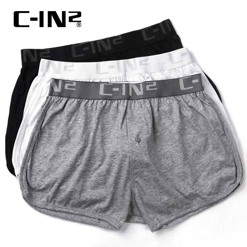 best boxers for men C-IN2 Youth button-down panties boxers fashion classic cotton comfortable loose home pants swimwear jockstrap sexy guy underwear