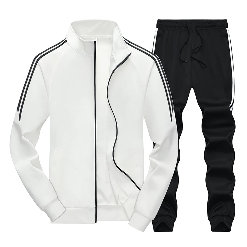 Спортивный костюм из двух частей для занятий спортом на открытом воздухе, бега, упражнений, куртка, брюки для фитнеса, отдыха, осенне-зимняя одежда