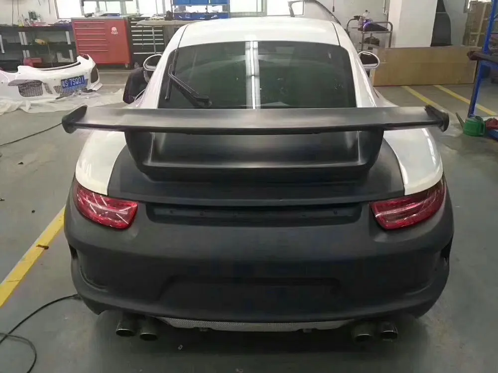 Для Porsche 991 1 изменить на GT3 bodykit пп передний бампер задний спойлер крыло губа