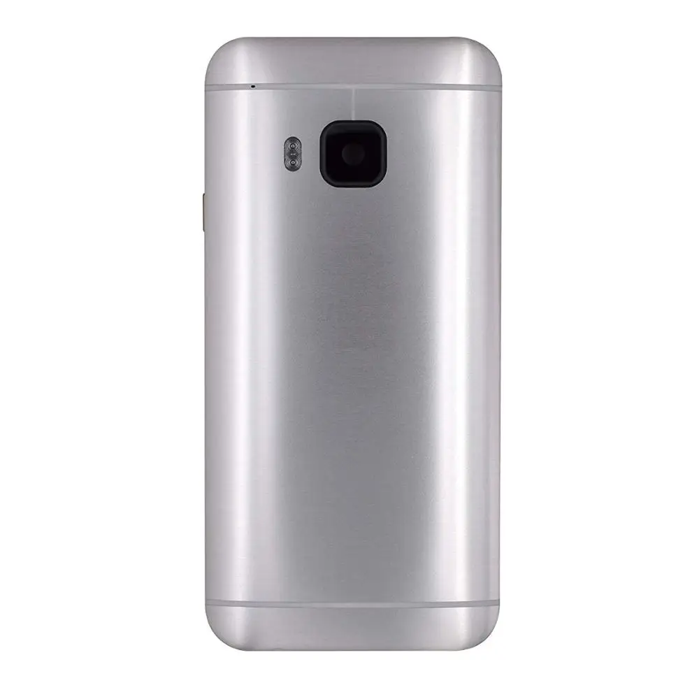 Металлический задний корпус двери для htc One M9 Задняя крышка батареи чехол с верхней крышкой+ боковые кнопки+ Инструменты - Цвет: Серебристый