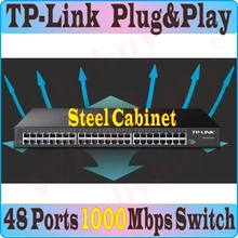 Plug& Play, 48 портов Настольный гигабитный 1000 Мбит/с коммутатор Ethernet сетевой коммутатор LAN концентратор полный или полудуплексный коммутатор Tp-Link