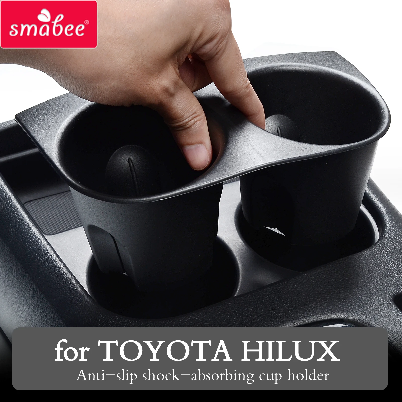 Противоскользящий амортизирующий подстаканник Smabee для Toyota Hilux SR5 4x4 2015 - 2021 REVO