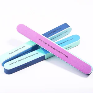 4-Steps Nail Buffer File Grinding Sanding Polishing Block Buffing Colorful Nail File Pedicure Care Nail Art Design Tools