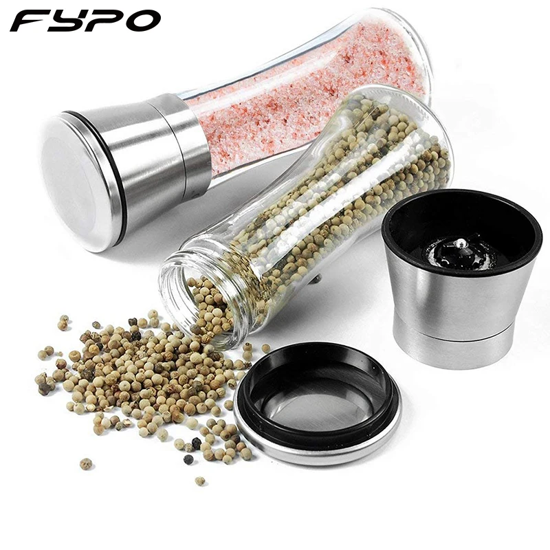 Wooden ABS Manual Salt Pepper Shakers Herb parsley mill grinder wood pepper Mill with Adjustable Ceramic Grinder Kitchen Gadget
