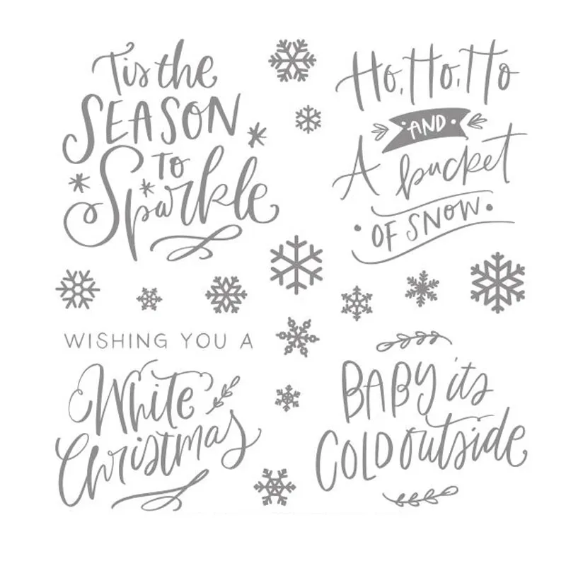 Clear Stamps WordArt прозрачные штампы и металлические режущие штампы для скрапбукинга и бумажных открыток новые штампы - Цвет: Clear Stamps
