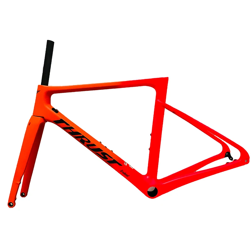 

THRUST 2019 new Red carbon road Disc Brake carbon frame Latest bicycle accessories Available Size 465mm485mm500mm520mm540mm
