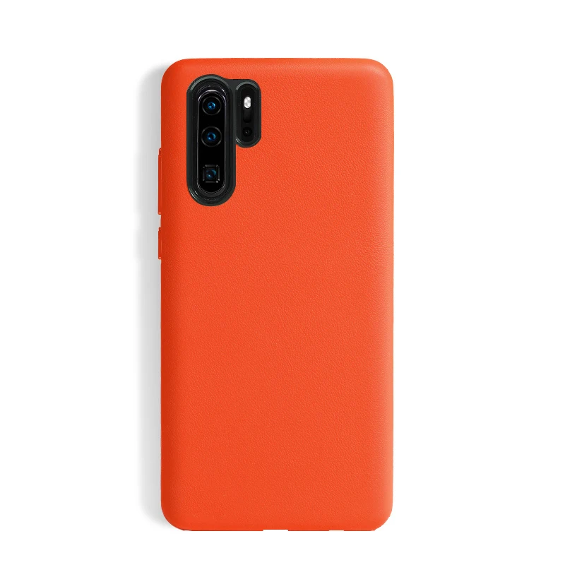 Orange SanCore для HUAWEI P30/pro Чехол для телефона кожа Полная защита NAPPA бизнес премиум мобильный телефон оболочка бизнес люкс из воловьей кожи - Цвет: Orange