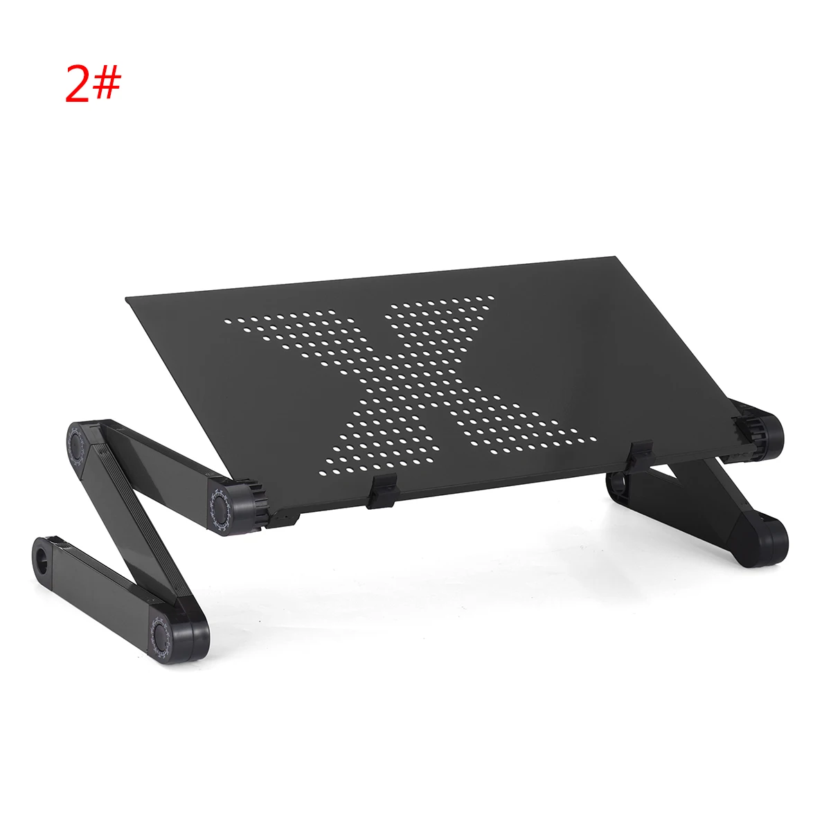 Aluminum Laptop Folding Table Computer Desk Stand for Bed 360 Degree Rotation MultiFunctional Portable Table 54*27*4.6cm 