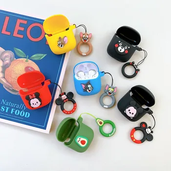 

Cartoon Soft Silicone Protection Case For JBL Tune 220TWS Silicone Wireless Bluetooth Headset Case Charging Box Bags