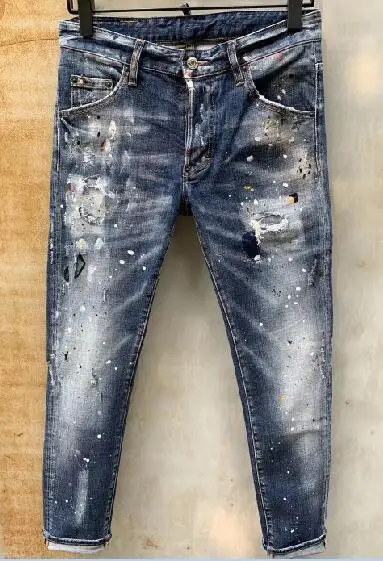 

DSENQI New Men Jeans Ripped for Men Skinny DSQ Jeans Pants Mens Jeans Outwear Man Pants 919