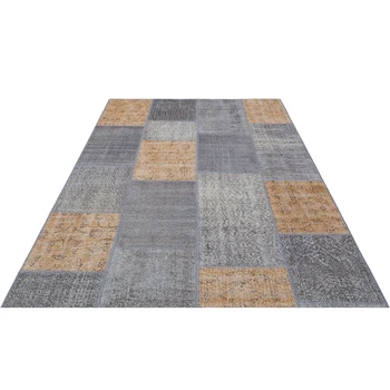 

Gray and Brown Handmade Carpet Decorative Rug Dining Room Rug hhp139
