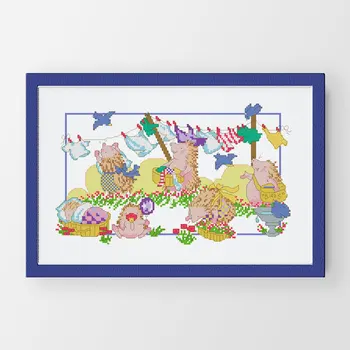 

Crazy99-2 DIY Homefun Cross Stitch Kit Packages Counted Cross-Stitching Kits New Pattern NOT PRINTED Cross stich Painting Set