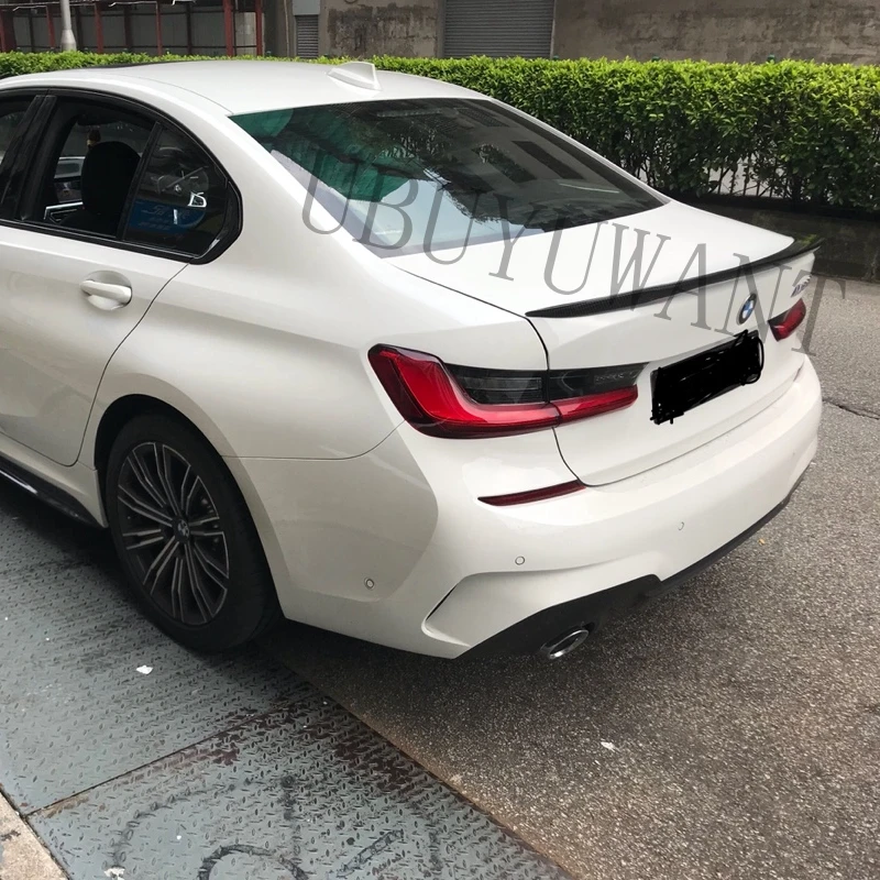 

For BMW G20 Carbon Fiber Material AC Performance Spoiler 2018 2019 2020 320i NEW 3 Series G20 Carbon Fiber Rear Trunk Wings