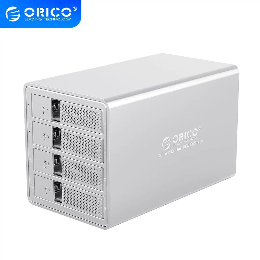 Док станция ORICO 95 Series 4 Bay 3 5 ''SATA к USB 0 HDD с внутренним адаптером 150 Вт для 64 ТБ UASP