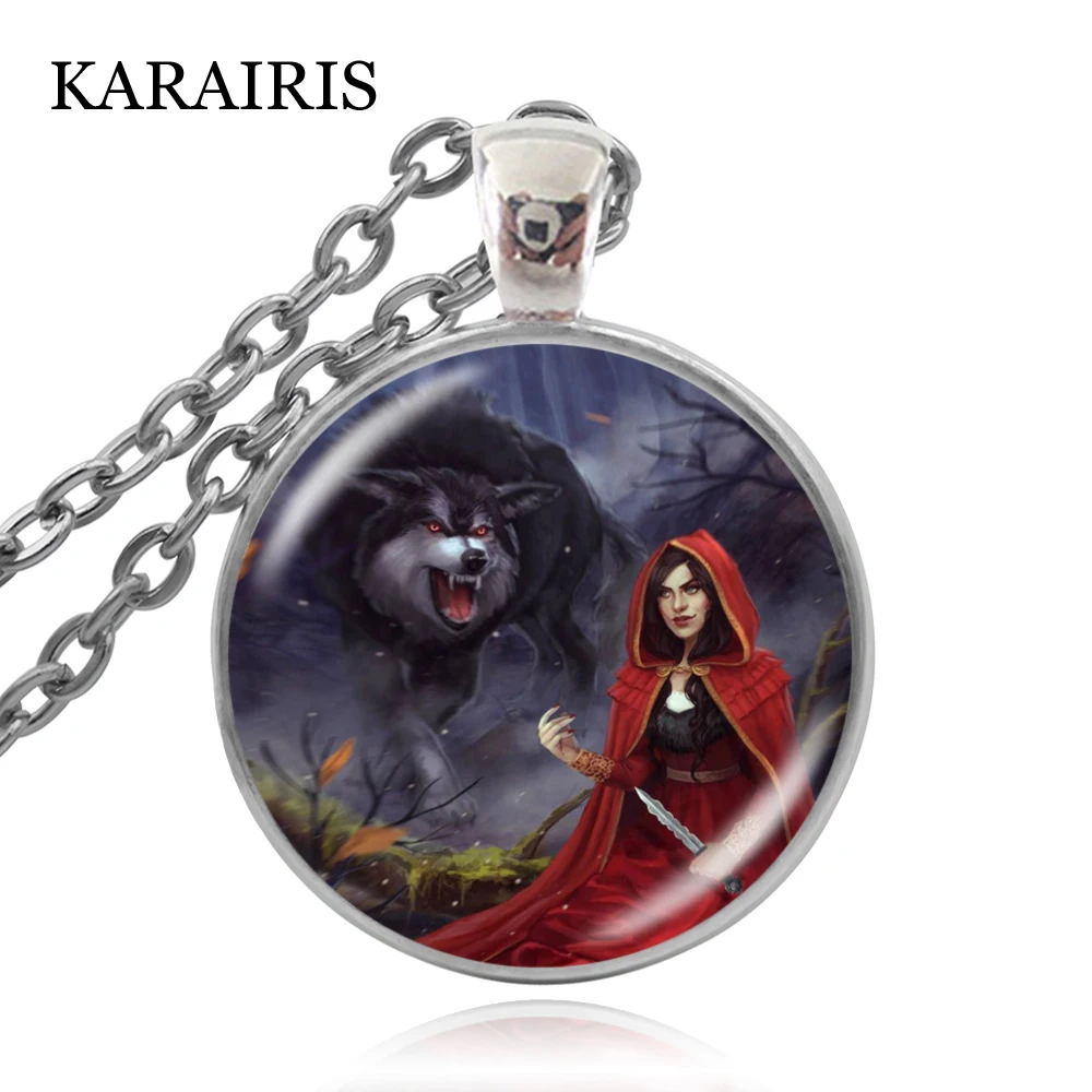 Очаровательное красное ожерелье KARAIRIS с капюшоном для верховой езды модные