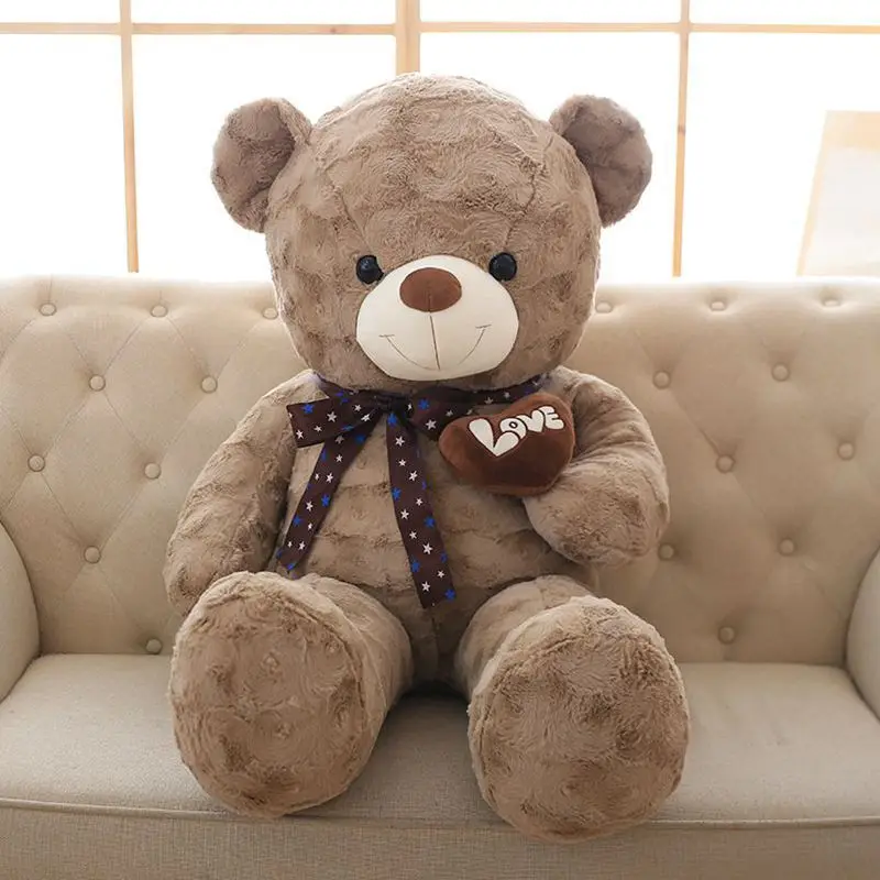 

Hot Selling New Style Scarf Bear Holding Heart Plush Toy Doll-Processing Customizable Logo Recruit Agents