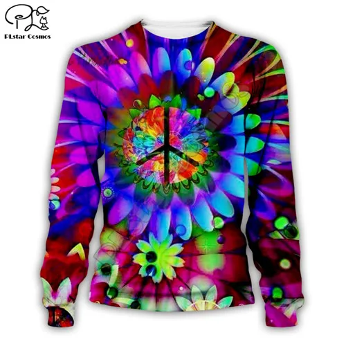 sweatshirt Новая Толстовка groovy в стиле хиппи с 3D принтом для мужчин и женщин, модная толстовка с капюшоном, пуловер на молнии с длинным рукавом - Цвет: sweatshirt