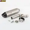 For BMW F900R F900XR 2020-2023 Motorcycle Exhaust Muffler Escape Moto Middle Link Pipe with Real Carbon Fiber End Tip DB Killer
