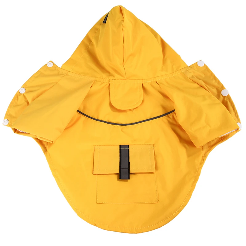 5 Fashion Waterproof Pet Dog Raincoat for Small Dog Clothes Puppy Rain Jacket with Hood Dog Poncho Reflective Stripe Rain Gear