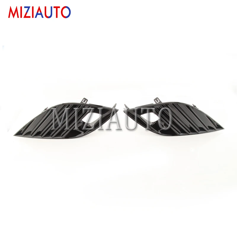 

MIZIAUTO 1PC Black ABS Car Front Bumper Fog Light Frame Hood Cover Trim for Toyota Camry 2018 2019