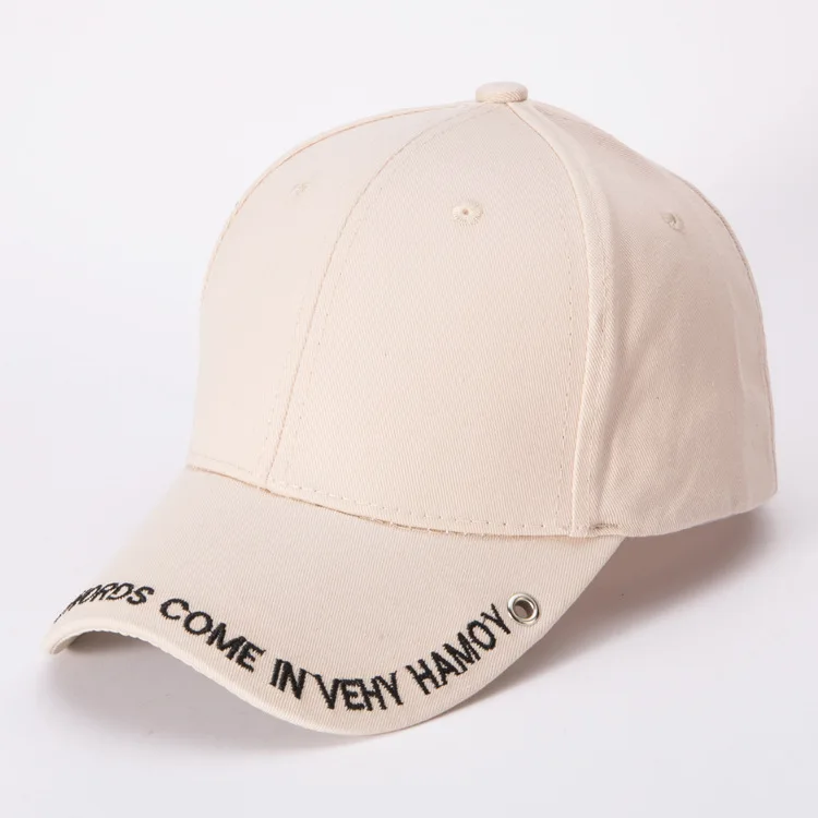 cap women's tide individual letter baseball rivet hole men's sun hat |