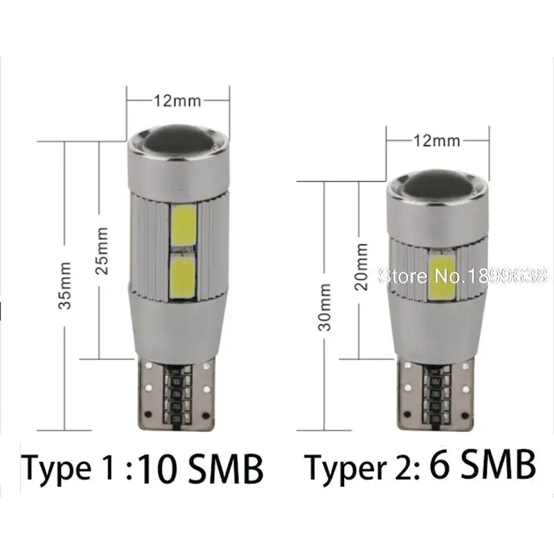 1pc Safe T10 For Peugeot Partner Partner Tepee/Van iON LED Front Parking Light Front Side Marker Light Source Car Styling