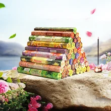 Раджа индийские Ладан палка 20 шт./кор. мульти-ароматный природных ручной работы ароматическая палочка Ладан с Медь подставка для ароматических палочек S