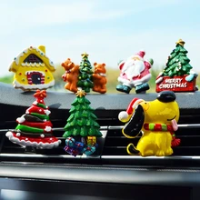 Рождественский автомобиль Твердый парфюм клип автомобильный вентиляторный освежитель воздуха ароматизатор Рождественский освежитель запах парфума украшение автомобиля