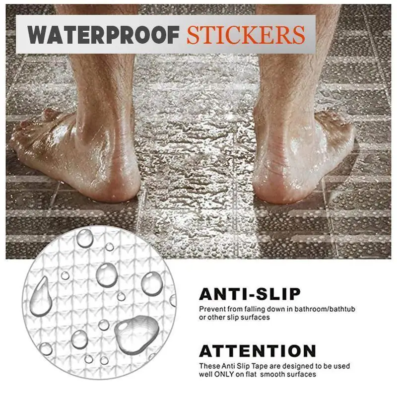 Anti Slip Safety Bathtub Stickers Non-Slip Shower Strips Treads to Prevent  Slippery Surfaces Clear PEVA Grip Tape Anti-Slip Tape - China Tape and Non-Slip  Strips price