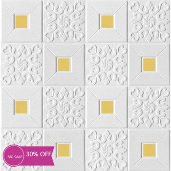 

3D Wall Stickers Imitation Brick Bedroom Decor Waterproof Self-adhesive Wallpaper For Living Room TV Backdrop Decor 70*70cm