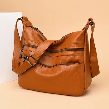 

Summer Designer Leather Women Messenger Bags 2019 High Quality Fashion Shoulder Bags for Woman sac a main zipper red black brown