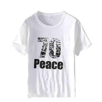 

Hot 2020 summer linen t shirt men short sleeve O-NECK breathable linen cotton soft white t-shirt high quality