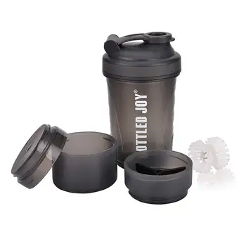 

3 In 1Multifunction Four-Layer Shake Cup Smoothie Cup Leakproof Shaker Bottles 550ml Blender Cup Hand Coffee Sports Bottle
