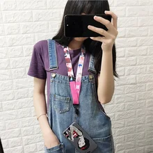 Kpop мобильный телефон Bangtan мальчики шнурки ключевой ремень для IPhone камеры USB держатель ID карты имя держатель значка ключи Мультяшные шнурки