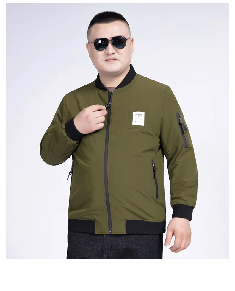 10XL 8XL мужская двусторонняя куртка с воротником-стойкой, мужская бейсбольная куртка, куртка-бомбер на молнии, Мужская модная уличная одежда