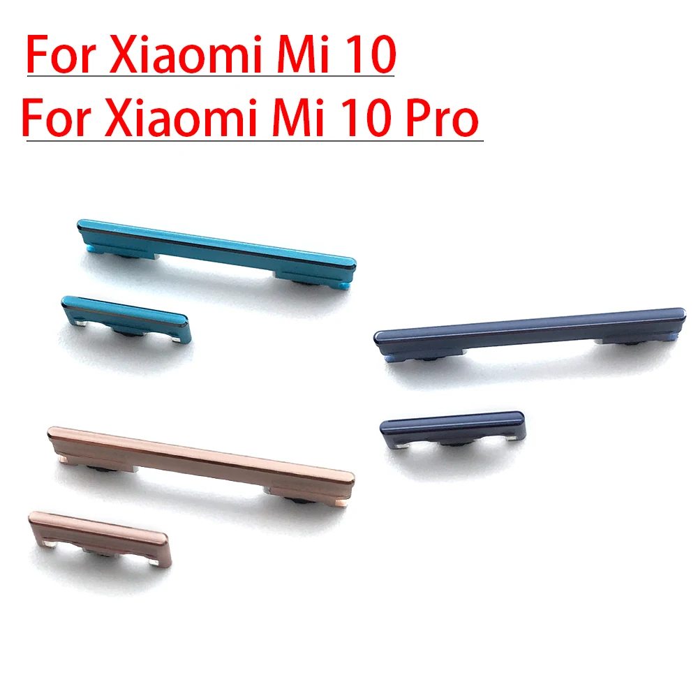 Side Power Key Volume Button Set 2Pcs For Xiaomi Redmi Note 7 8 9 Pro 9S Mi 10 Mi 10 Pro Replacement Repair