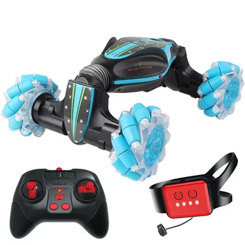 

RC Stunt Car Flip Car Gesture Sensor Twist Racing Deformation Car 360 Degree Rotation All-Terrain Car with Light Music Y