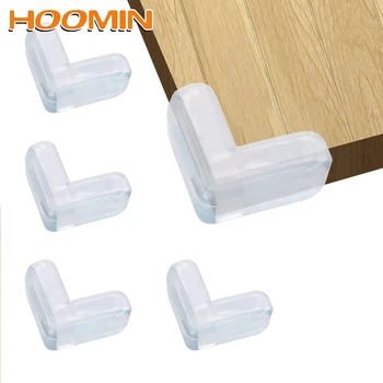 

HOOMIN 4Pcs Child Safety Corner Transparent Baby Safety Corner Guard Anti-collision Angle PVC Pad Guard Baby Collision Proof