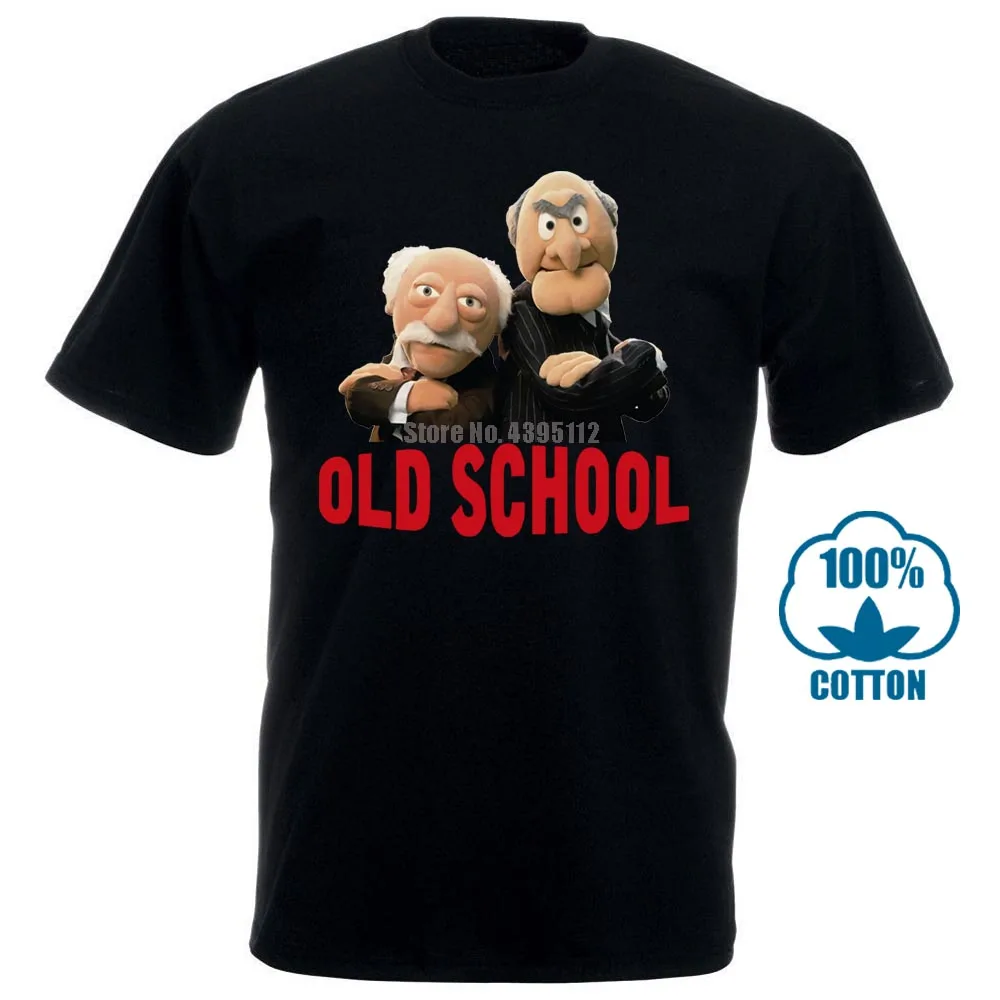 Men T Shirt Muppets Grandmasters Waldorf Statler Old School Graphic