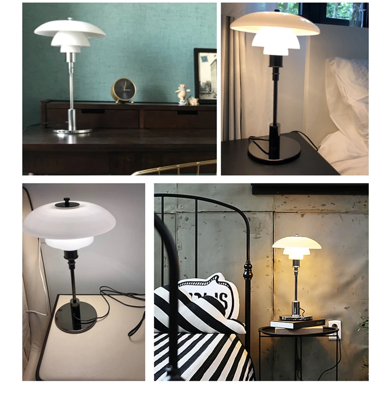 Роскошные современные светодиодные стеклянные настольные лампы для спальни прикроватные гостиной офисный домашний декор дома тафламп настольные лампы для чтения