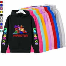 

New Winter Game Hoodies Boys Hoodies Kids Clothes Among Us Funny Teen Girls Hoodies 3-14 Years Old Baby Sweatshirts Kids Clothes