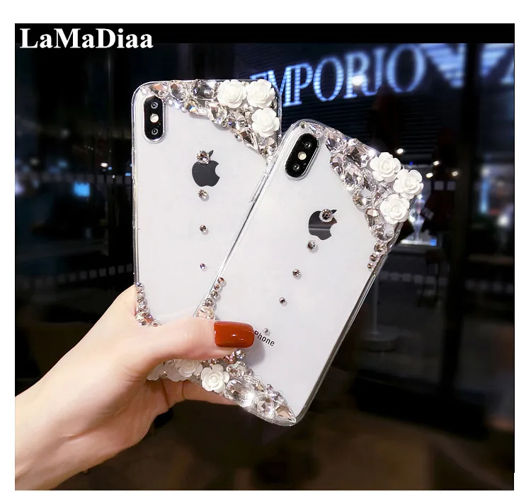 

For Xiaomi Redmi 5 6 4X 4A 5A 6A Note 4 5 6 7 Pro Note 4X 5A Luxury Bling Rhinestone Diamond Crystal Soft Transparent Cover Case