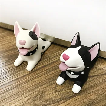 

Cartoon Animal Dog Door Stopper Holder Bull Terrier PVC Baby Safety Protection Home Decoration Animal Figures Toys For Children