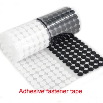

100Pairs Self Adhesive Fastener Tape 10/15/20/25/30mm Strong Glue Dots Sticker Velcros Hook and Loop Round Coins Nylon Tape
